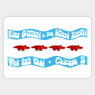 King Gizzard and the Lizard Wizard Salt Shed Chicago Sticker